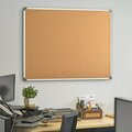 360 Office Furniture Dynamic by 48in x 36in Wall-Mount Cork Board with Aluminum Frame 91136X48CORK
